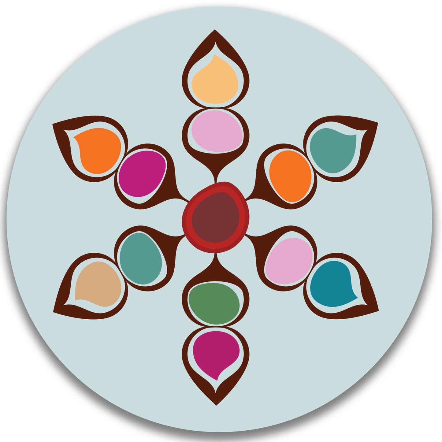 Caleidoscopio Piatto decorativo da parete