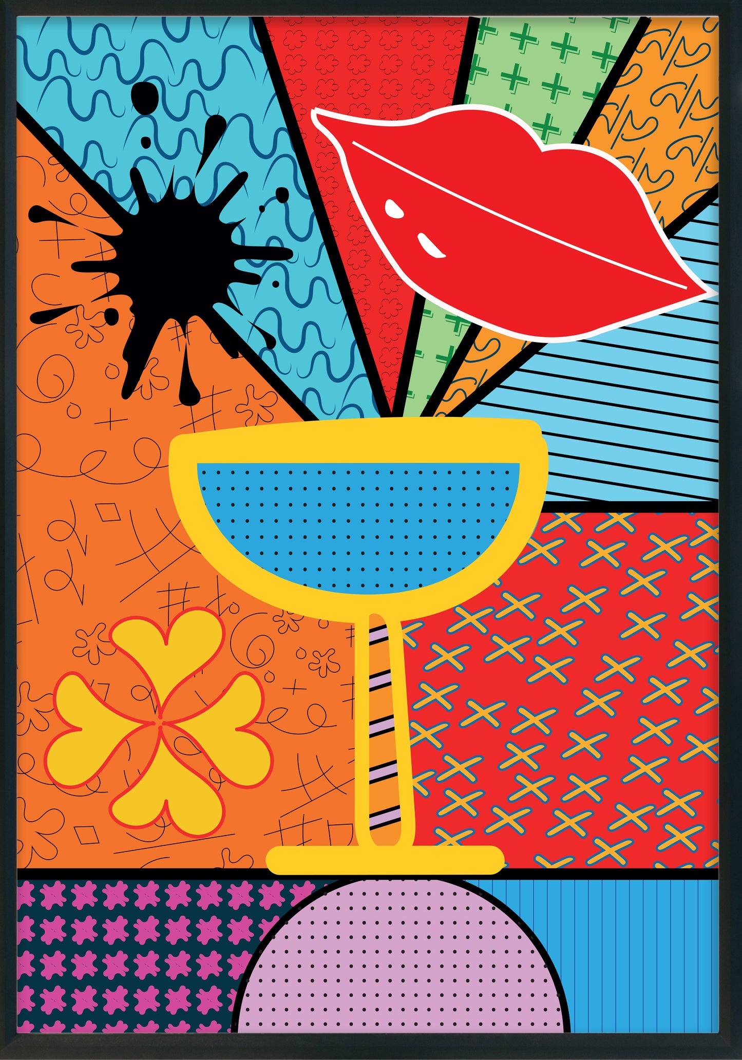 pop lipst poster d'autore CodG76