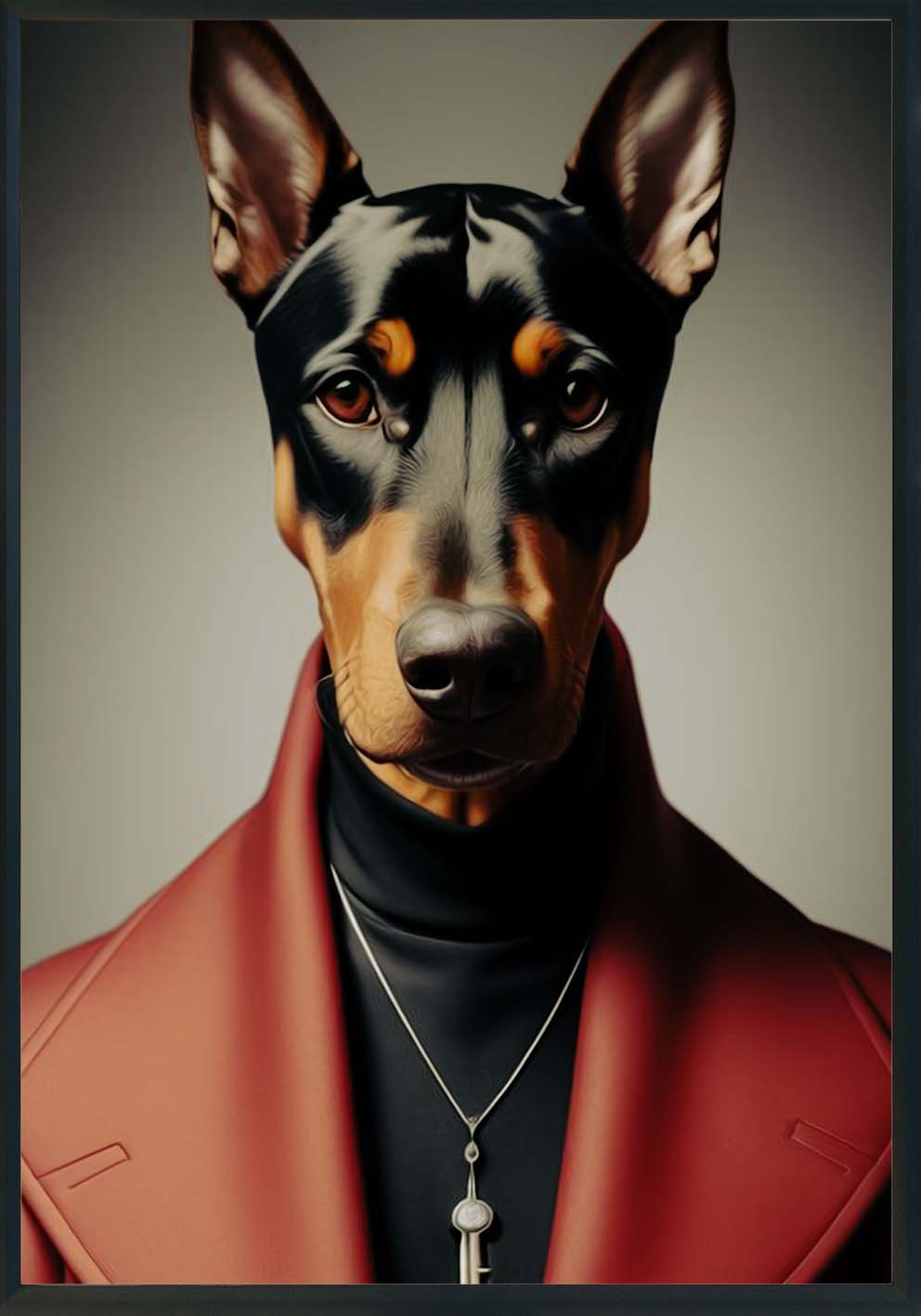 Dobermann Quadro e poster d'autore CodD92