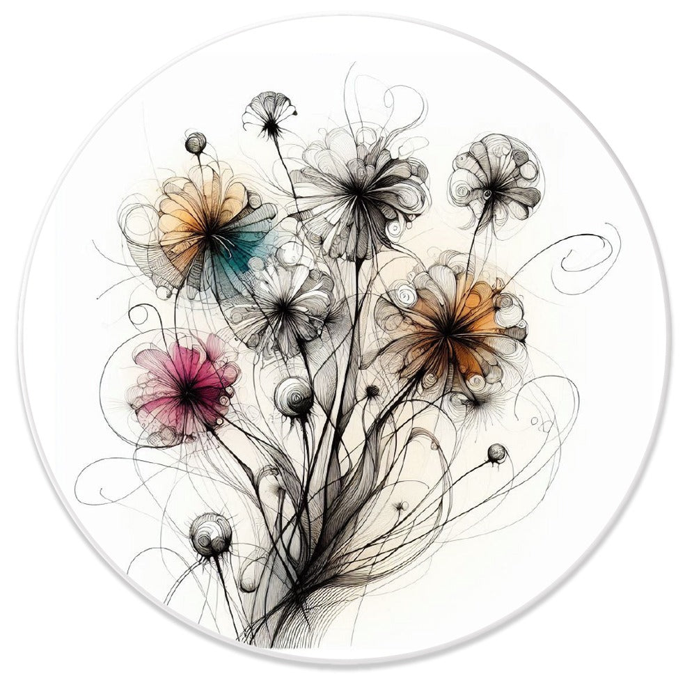 Fiori di campo Piatto da parete decorativo