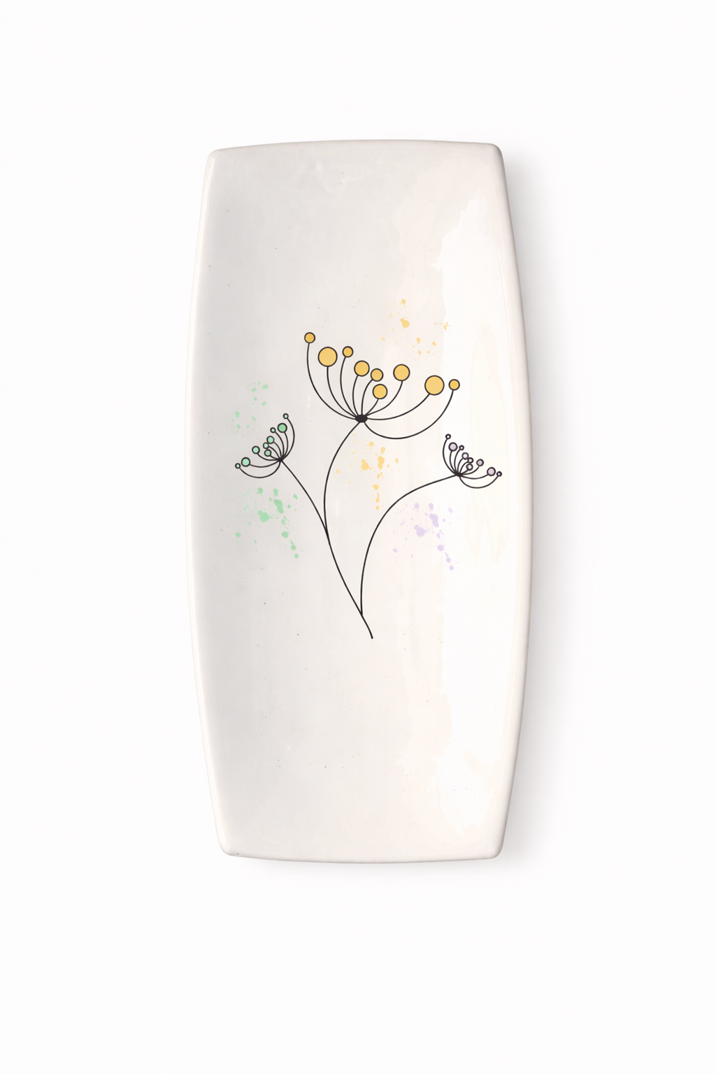 Piatto Sushi in Ceramica Artigianale Made in Italy con grafica Cupido Cod3