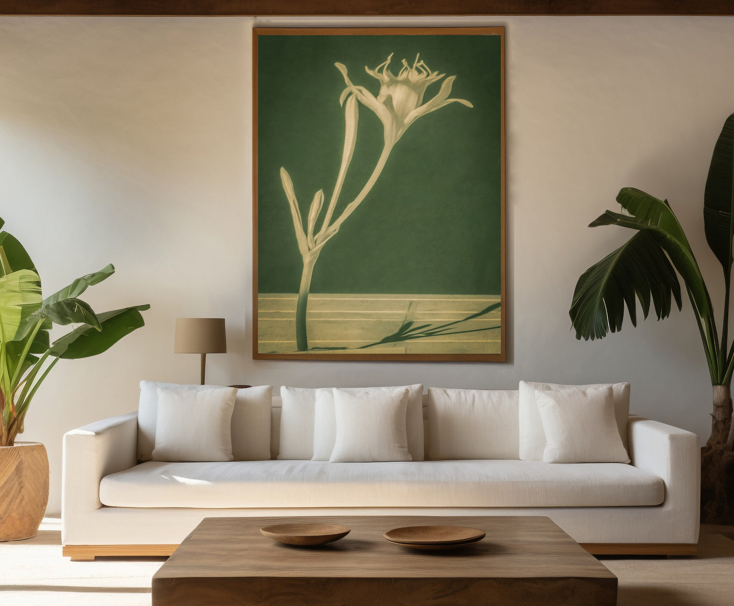 Sea lily vintage photo poster