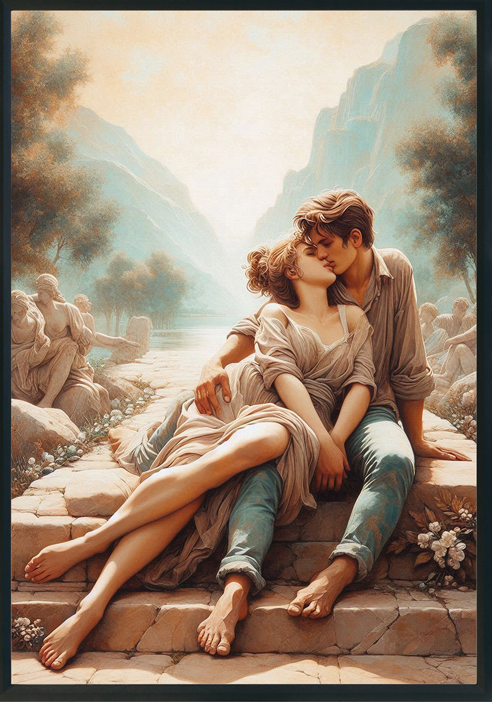 Gli innamorati poster d'autore CodG14