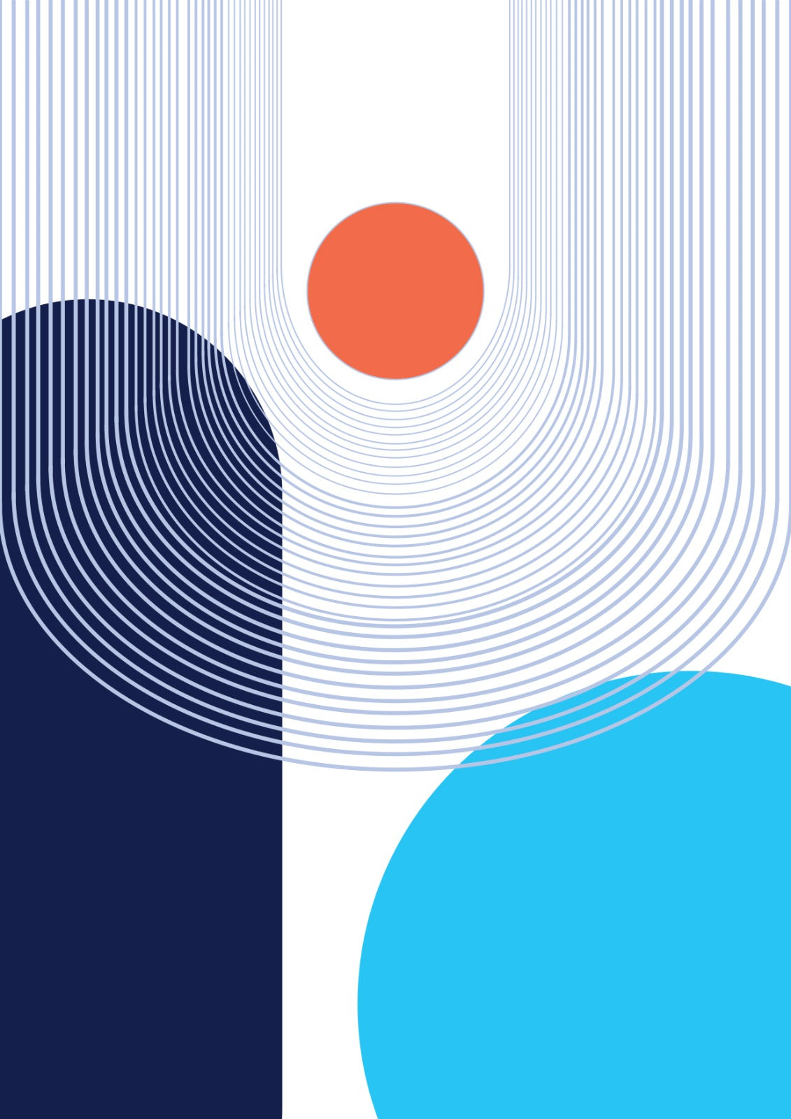 Gravitazione luminosa Quadro e poster d'autore Cod