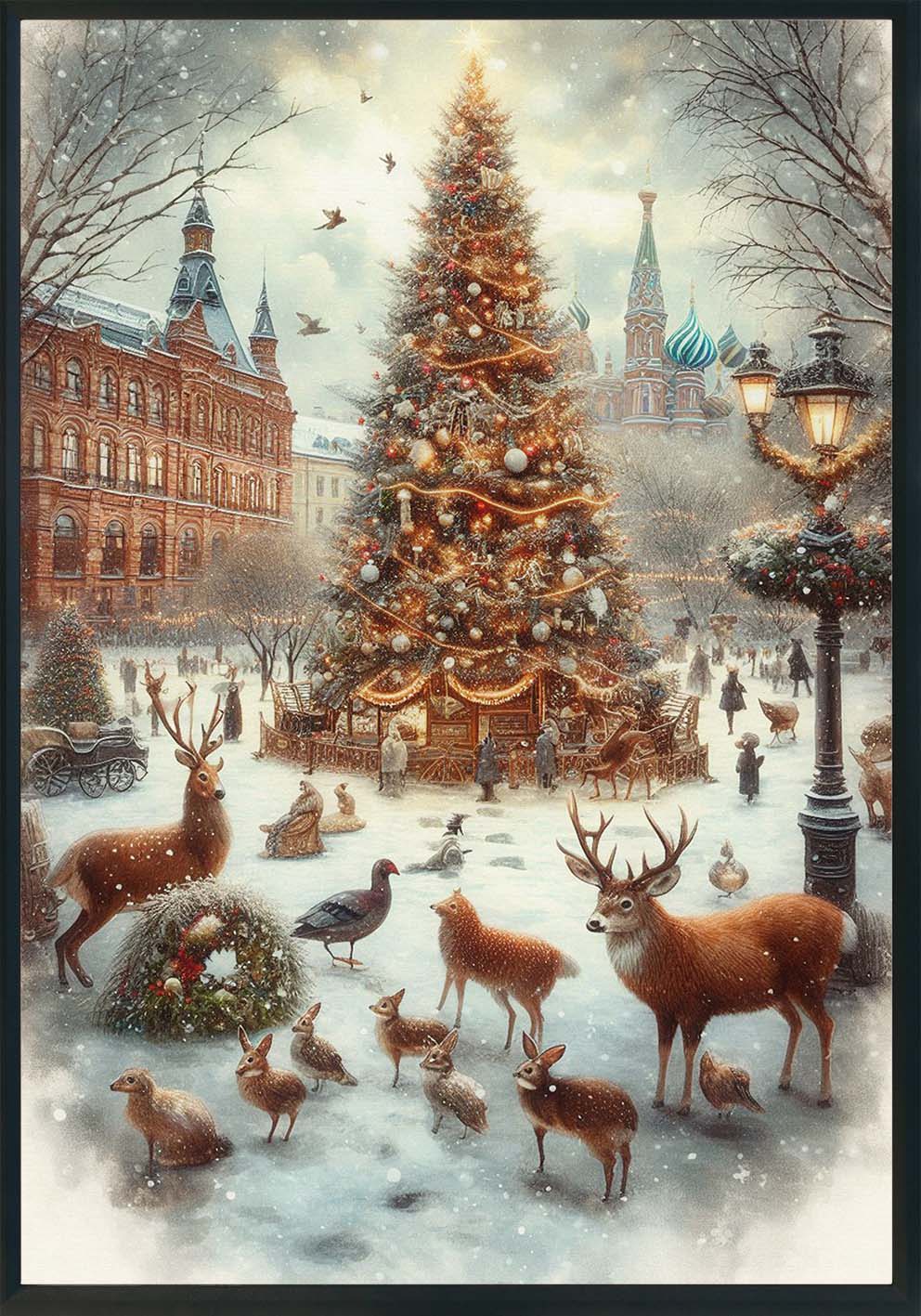 Magia natalizia Quadro e poster d'autore CodD162