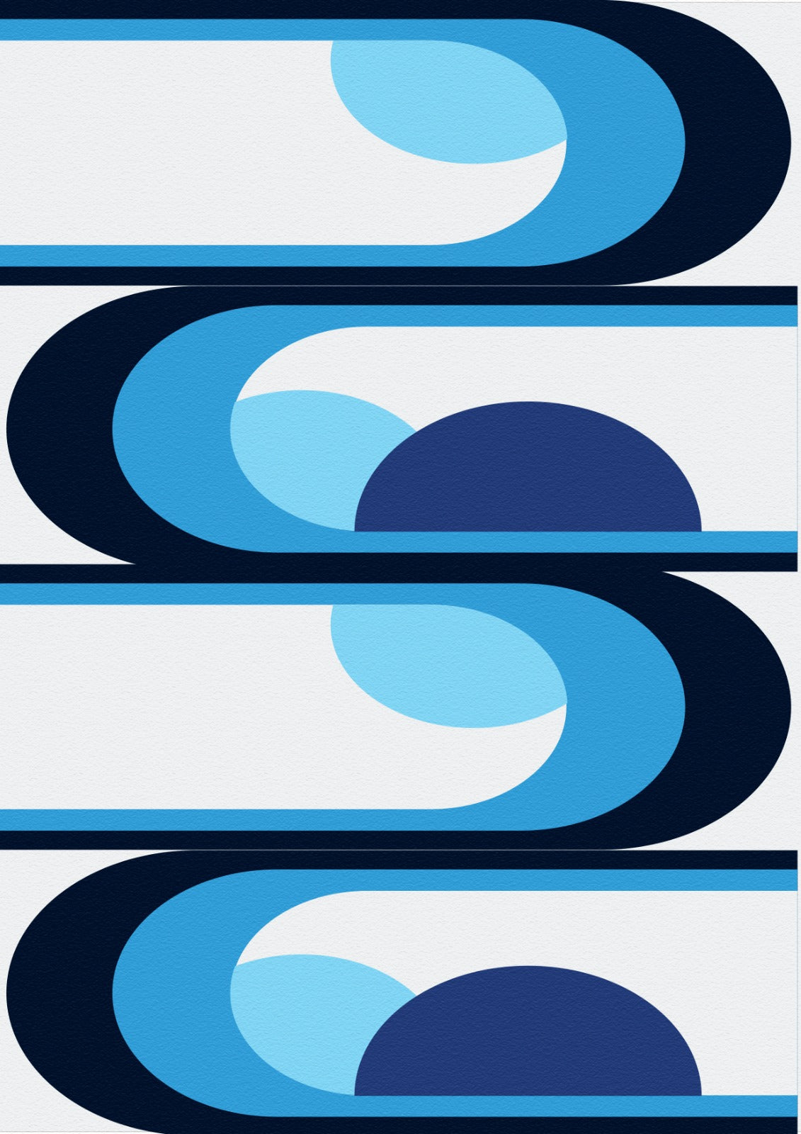 Onde ritmiche Quadro e poster d'autore Cod