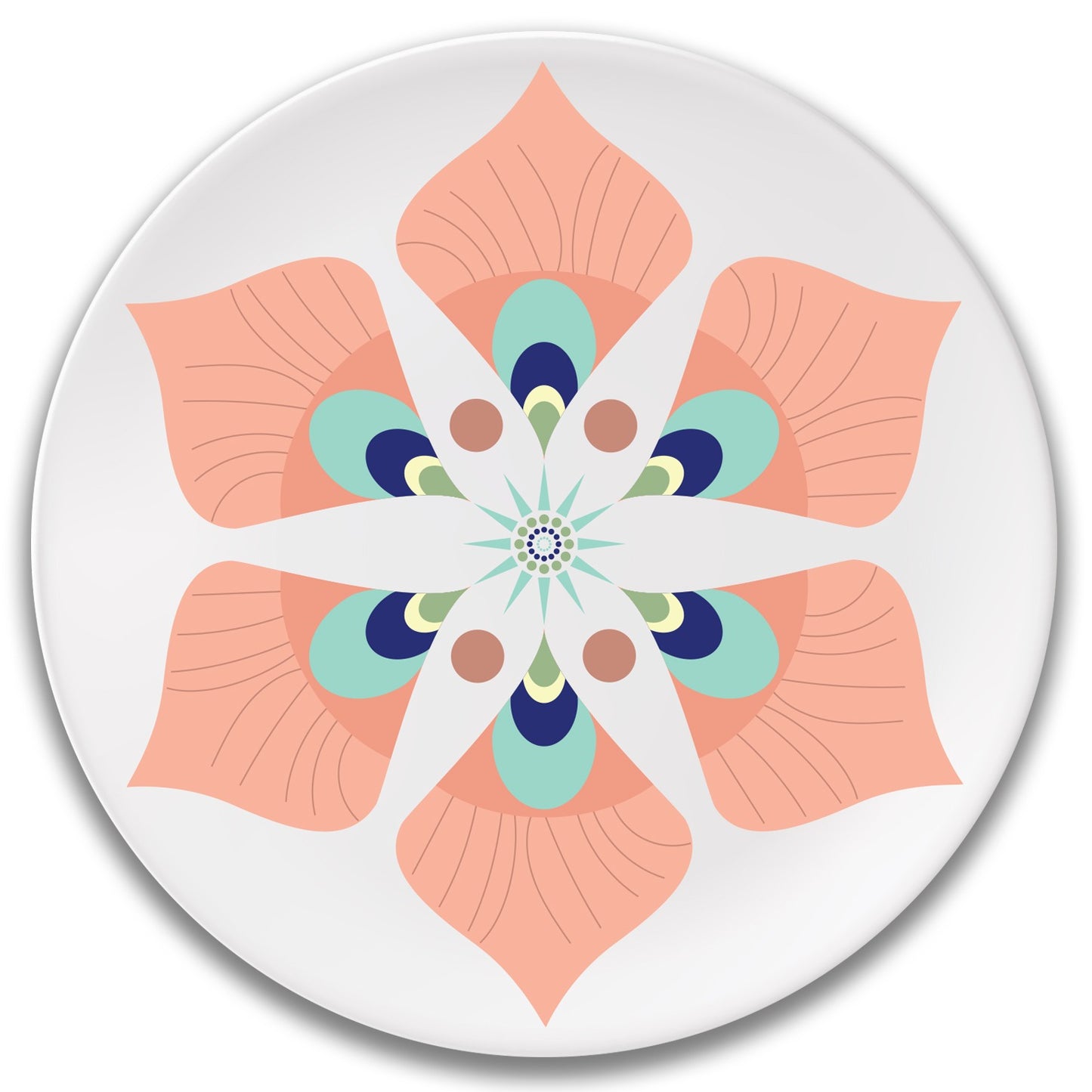 Petali rosa Piatto decorativo da parete