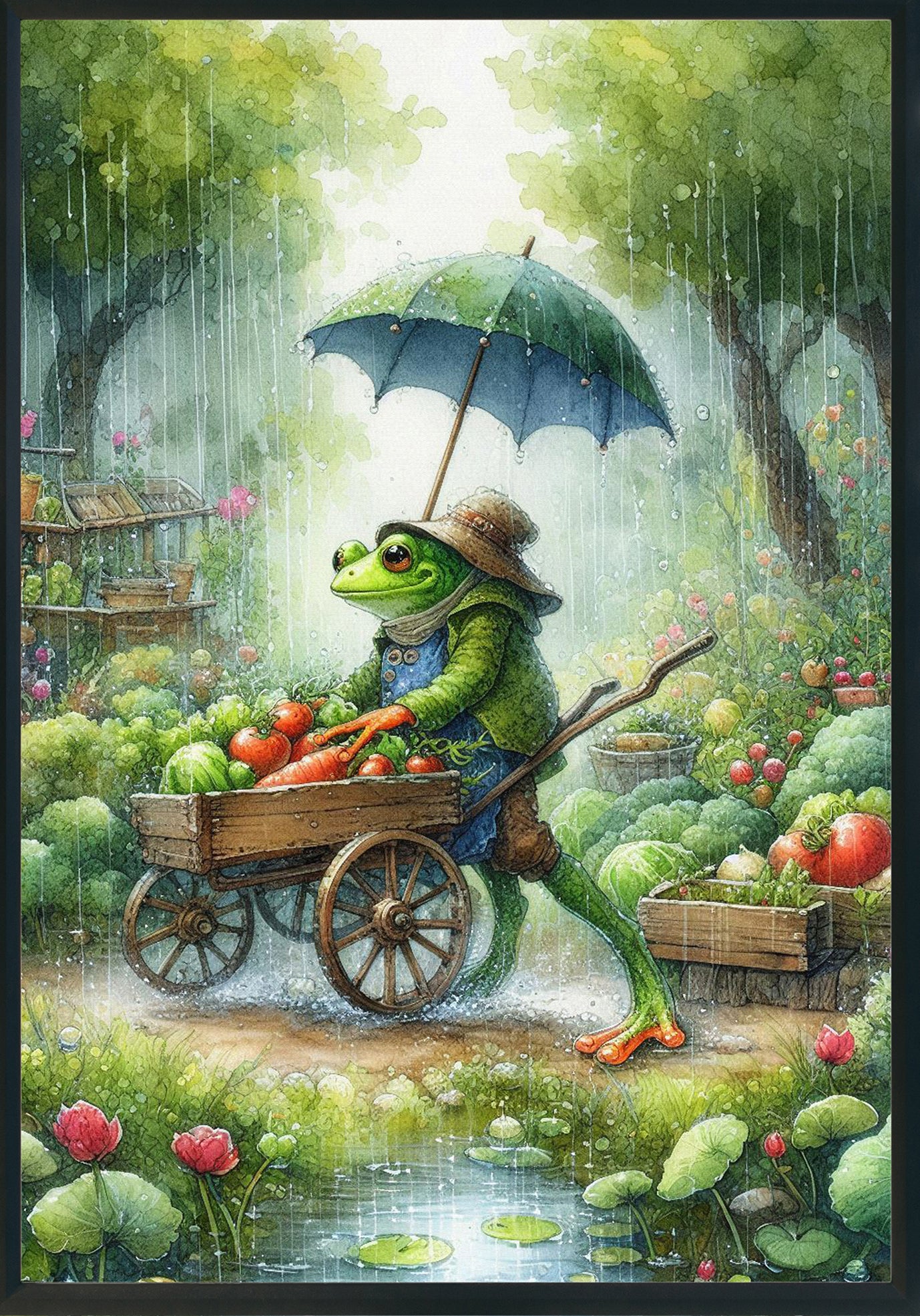 Sotto la pioggia poster d'autore CodD28