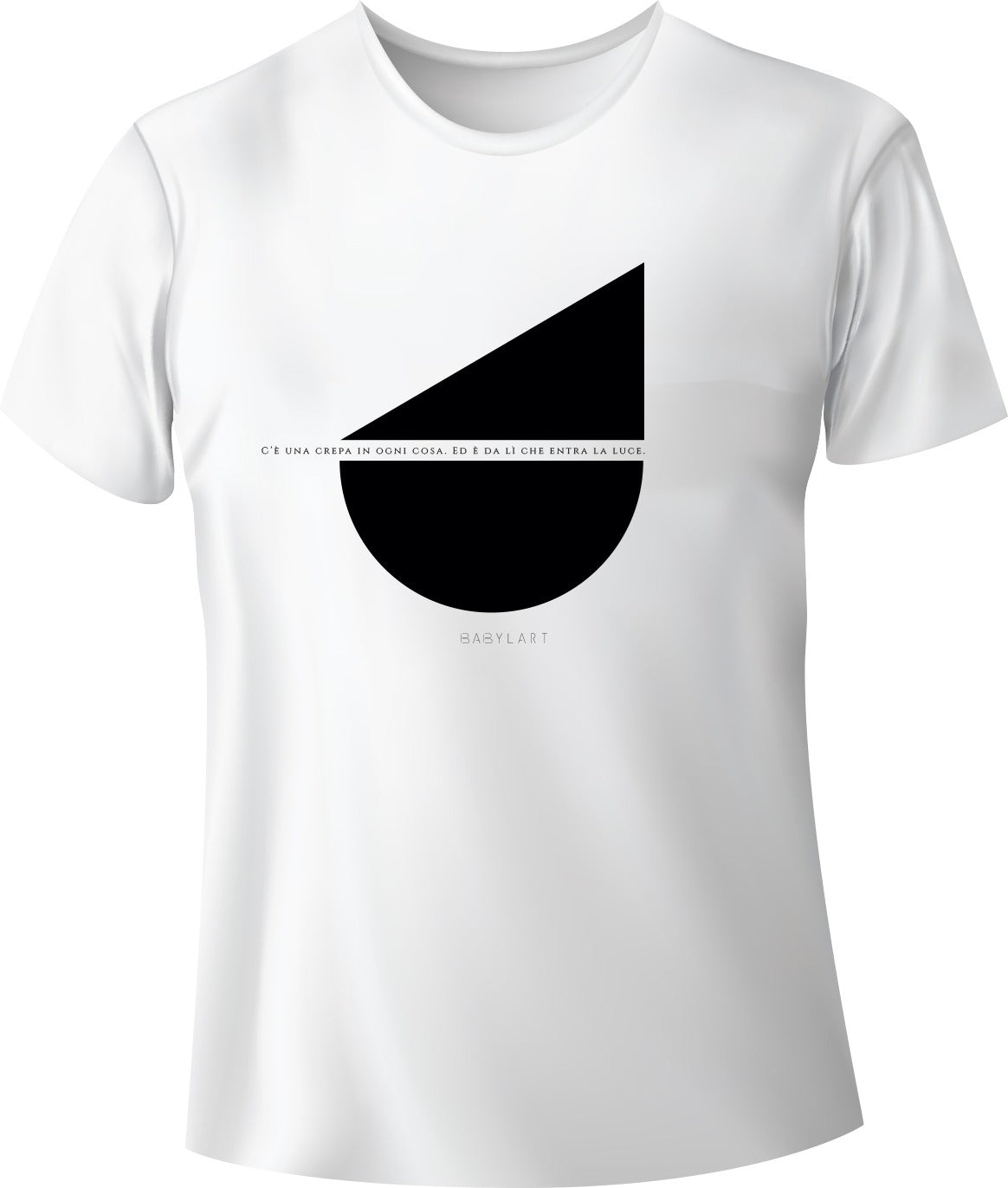 Vela T-shirt girocollo bianca manica corta