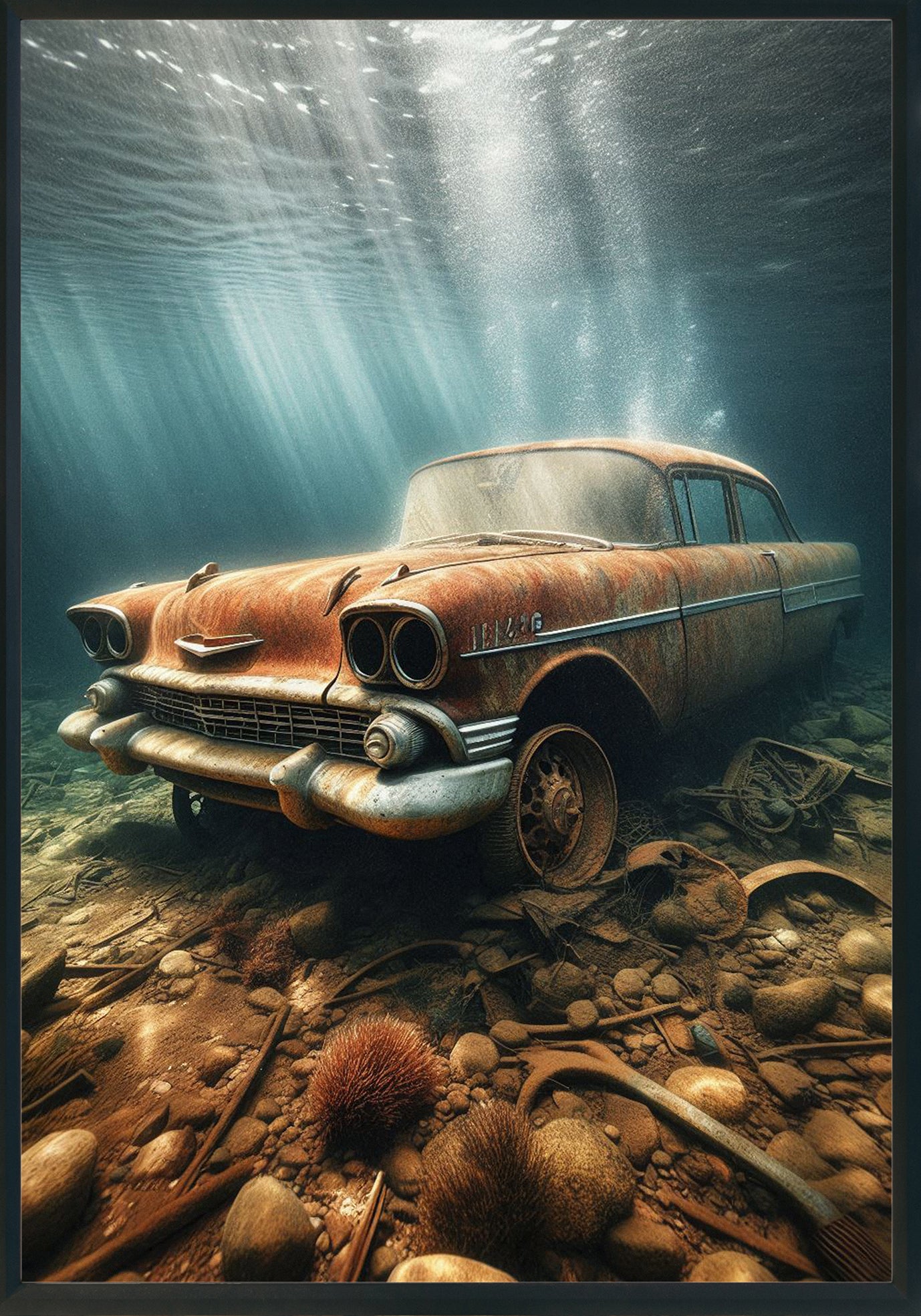 Vintage car poster d'autore CodG13