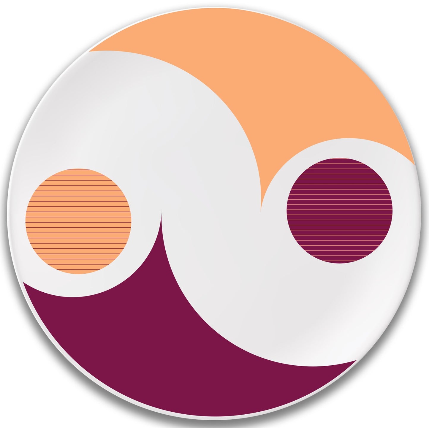 Yin e yang Piatto decorativo da parete