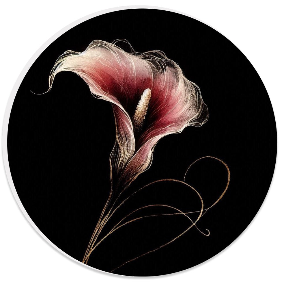 Calla rivisitata Piatto da parete decorativo