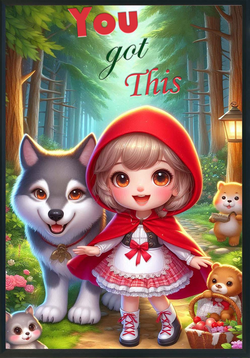 Cappuccetto Quadro e poster d'autore CodD72