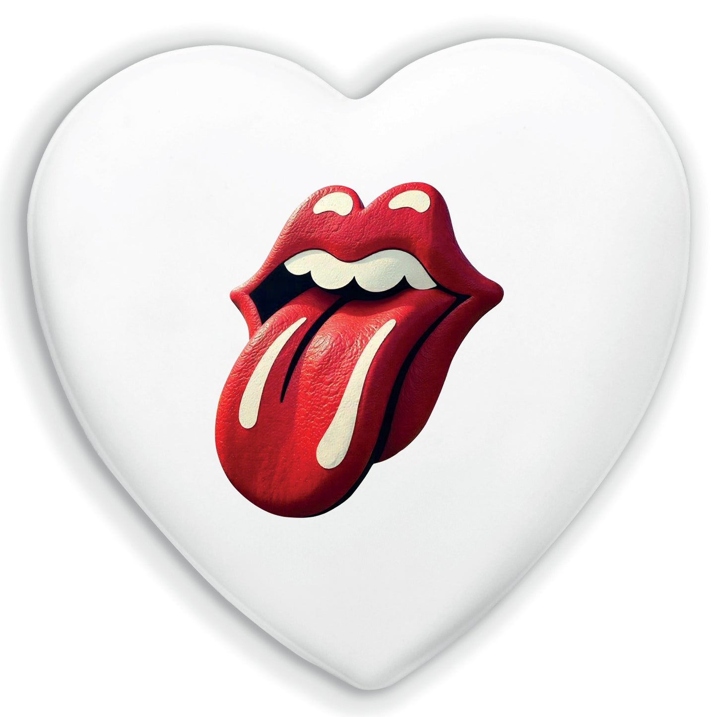 Cuore in Ceramica Artigianale – decorazione moderna linguaccia pop art