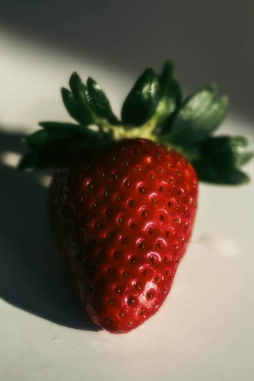 fragola vintage poster fotografico