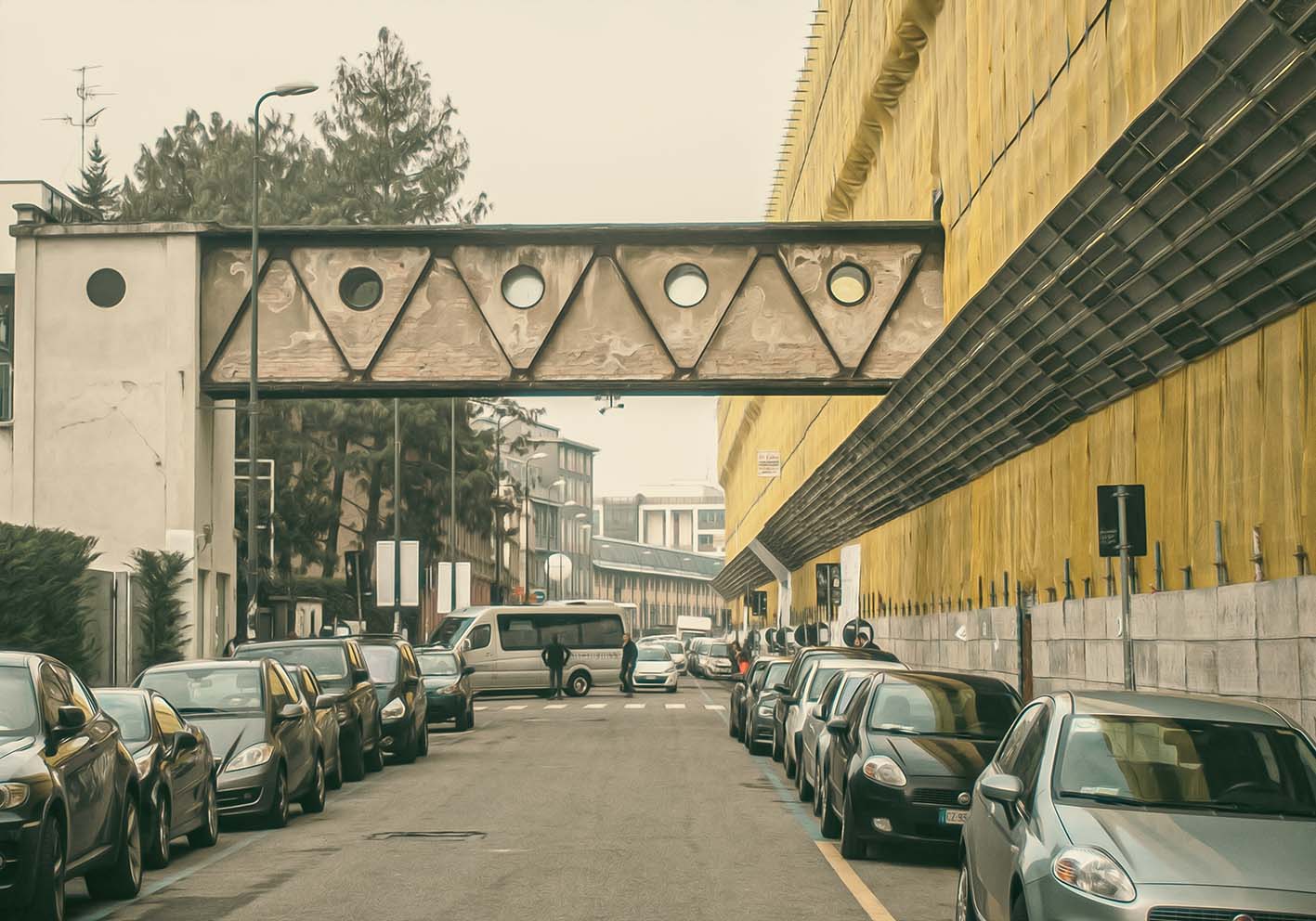 Walking around Milan author poster