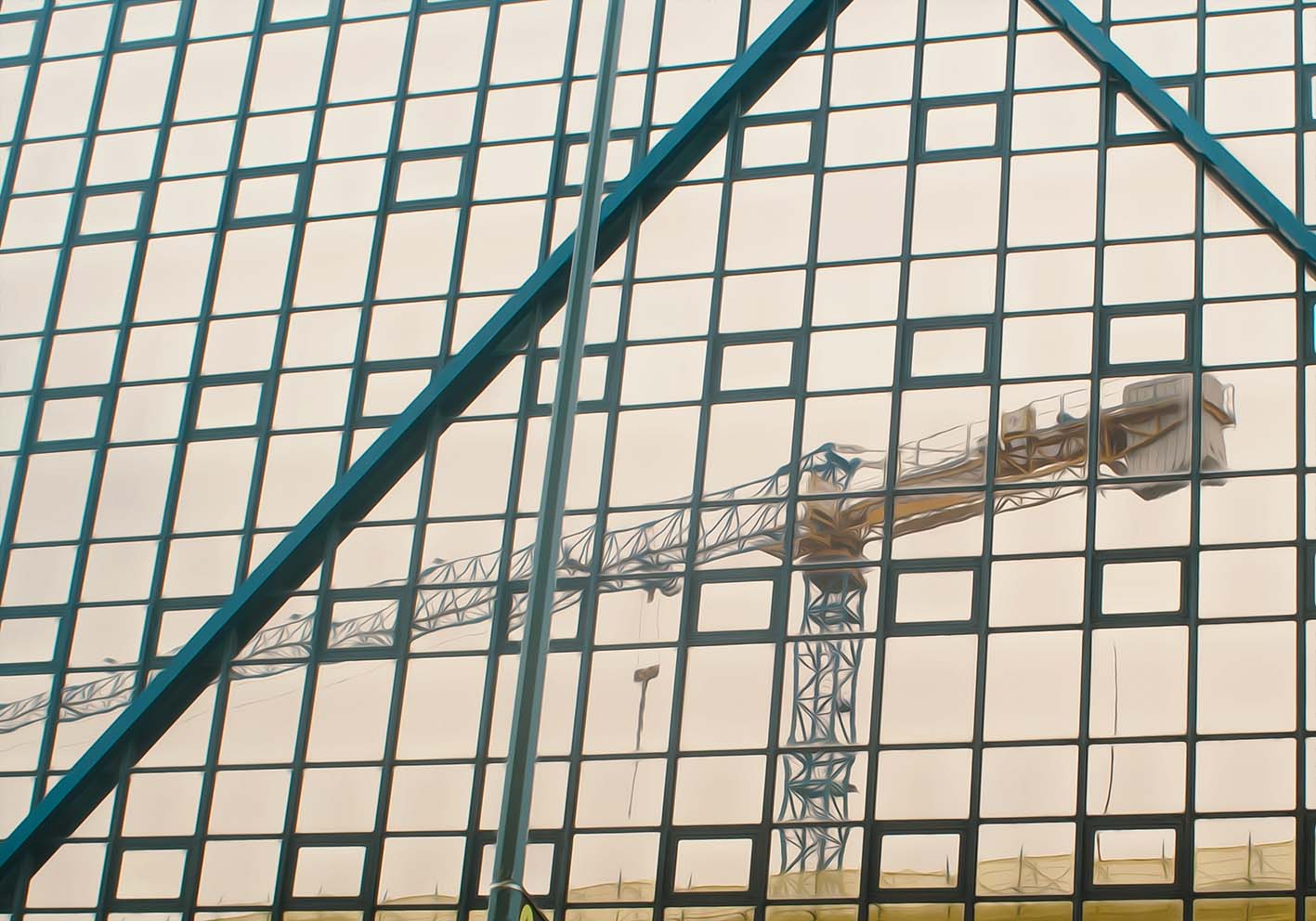 Reflected Crane Author's Poster