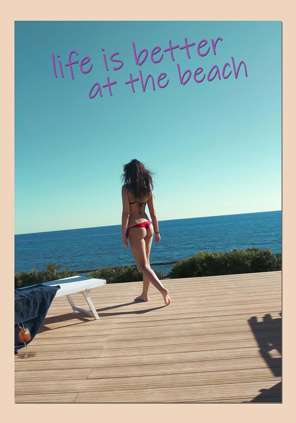 Vacanze al mare poster fotografico