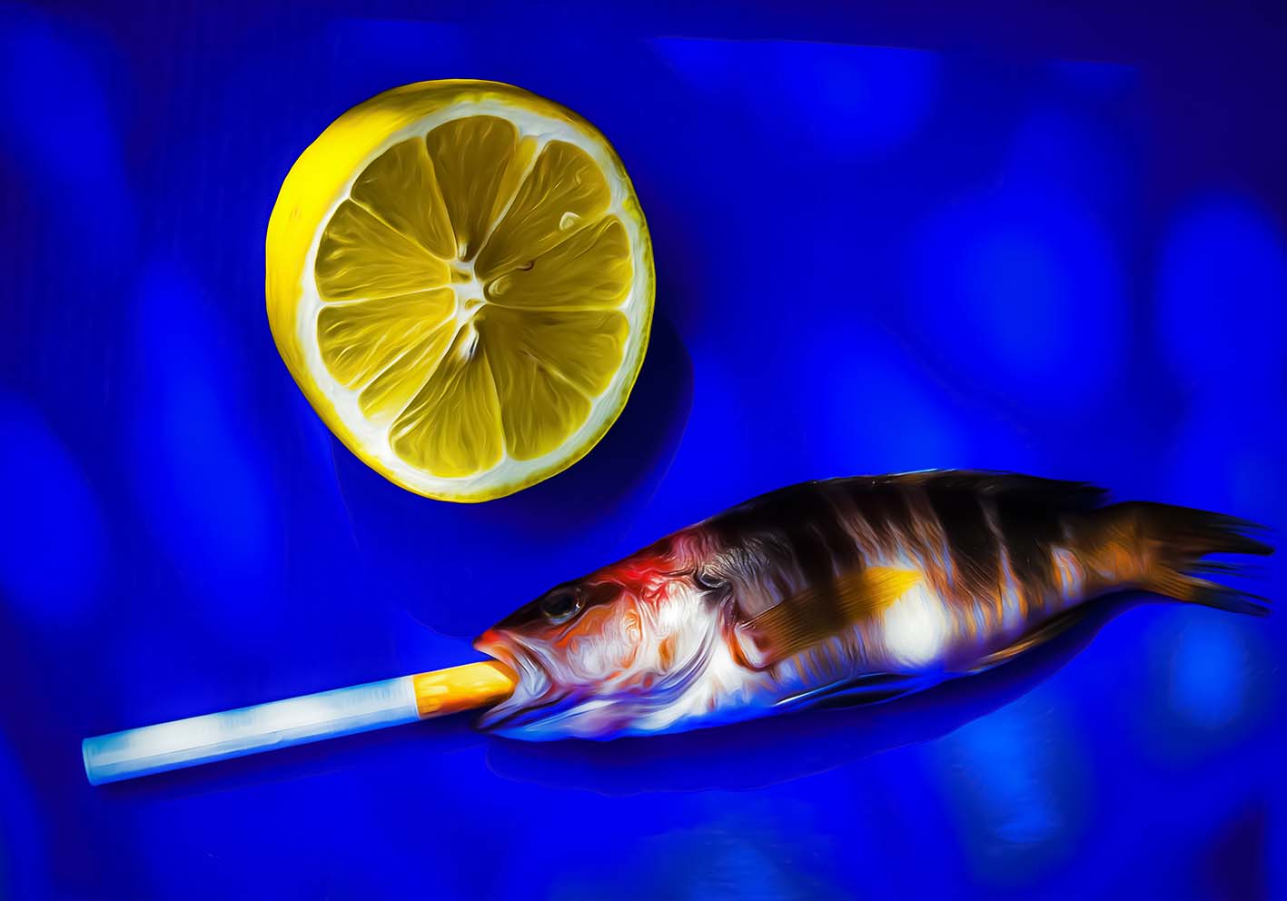 Il pesce vizioso poster d'autore