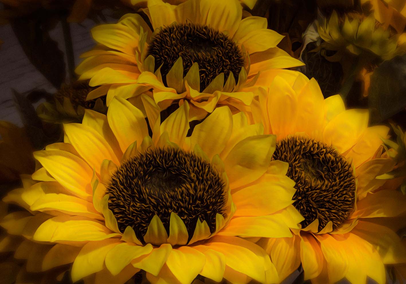 Fiori romantici poster d'autore