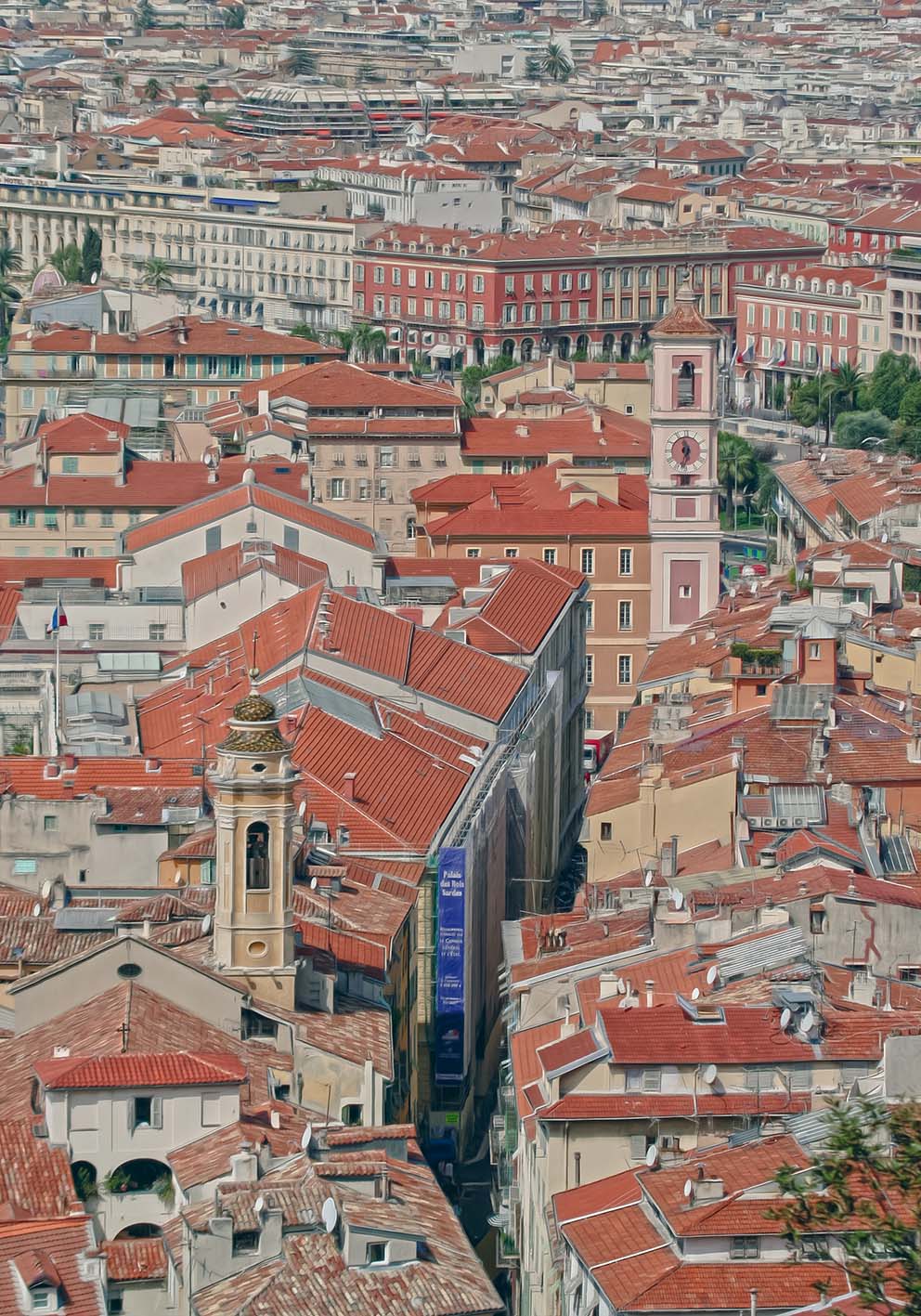 Paesaggio urbano poster fotografico