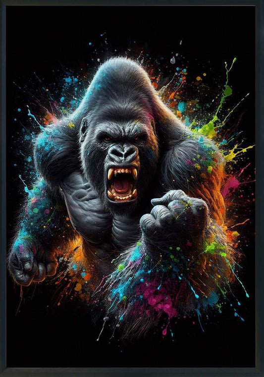 Gorilla ribelle Quadro e poster d'autore Cod 190
