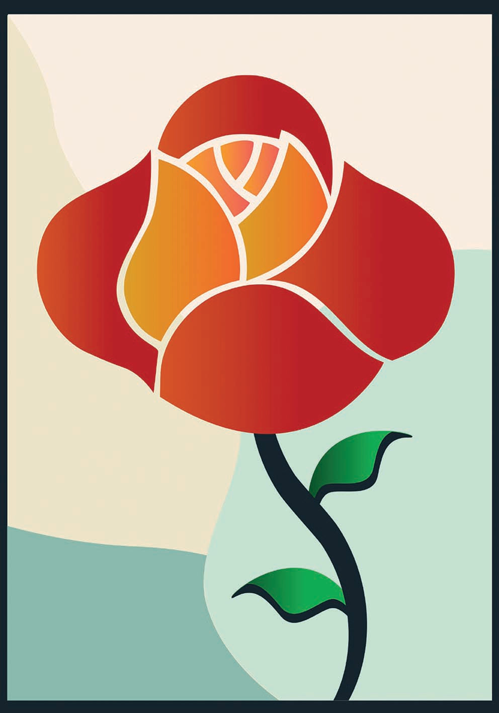 Rose poster d'autore