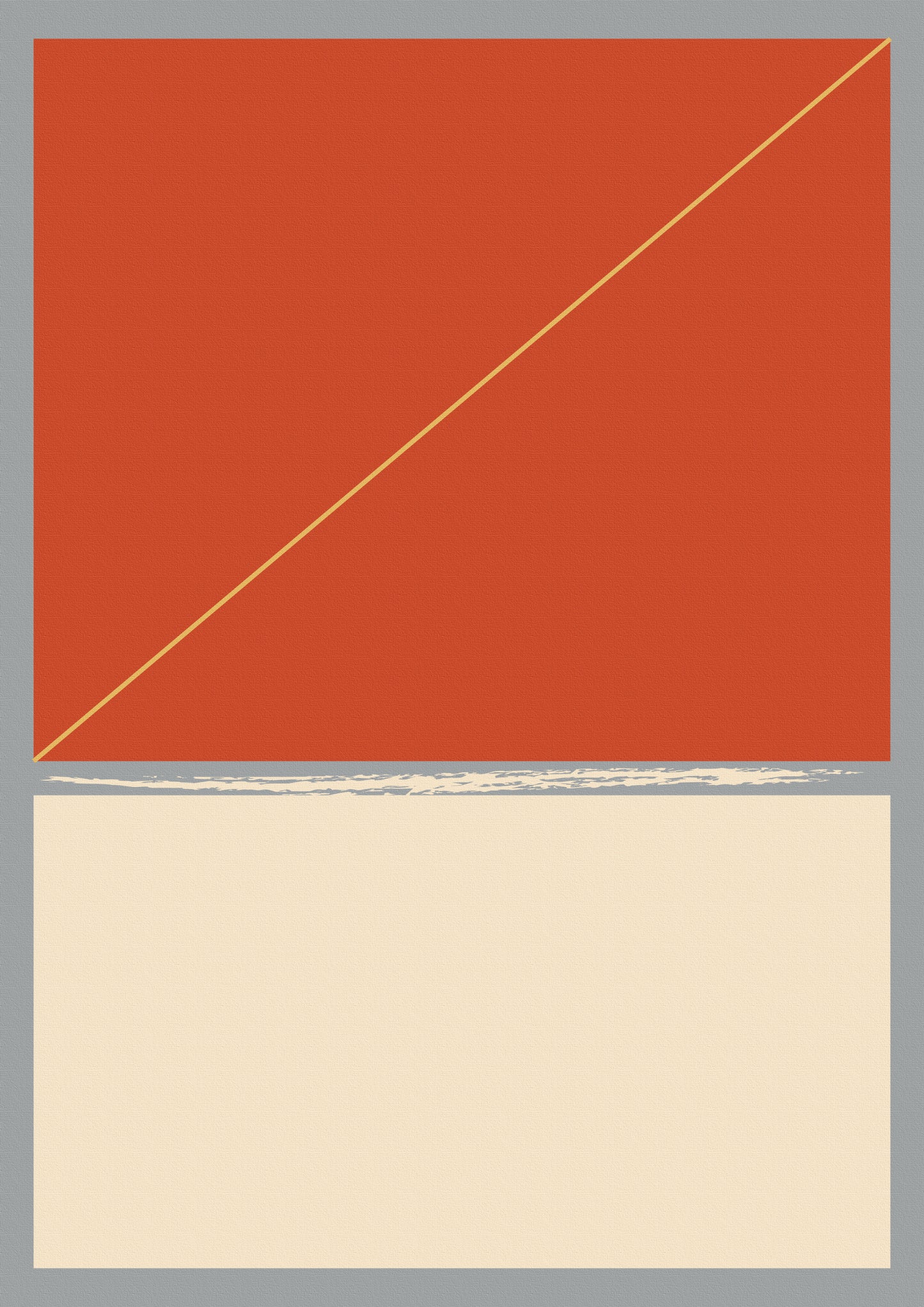 Orange line poster d'autore