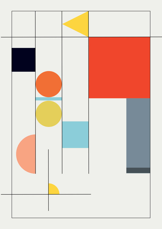 Geometrie in Equilibrio poster e quadro d'autore