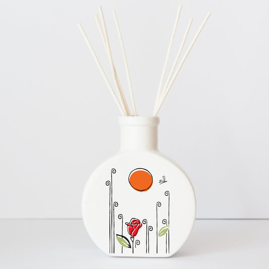Profumatore in ceramica con grafica d’autore “Tramonto"
