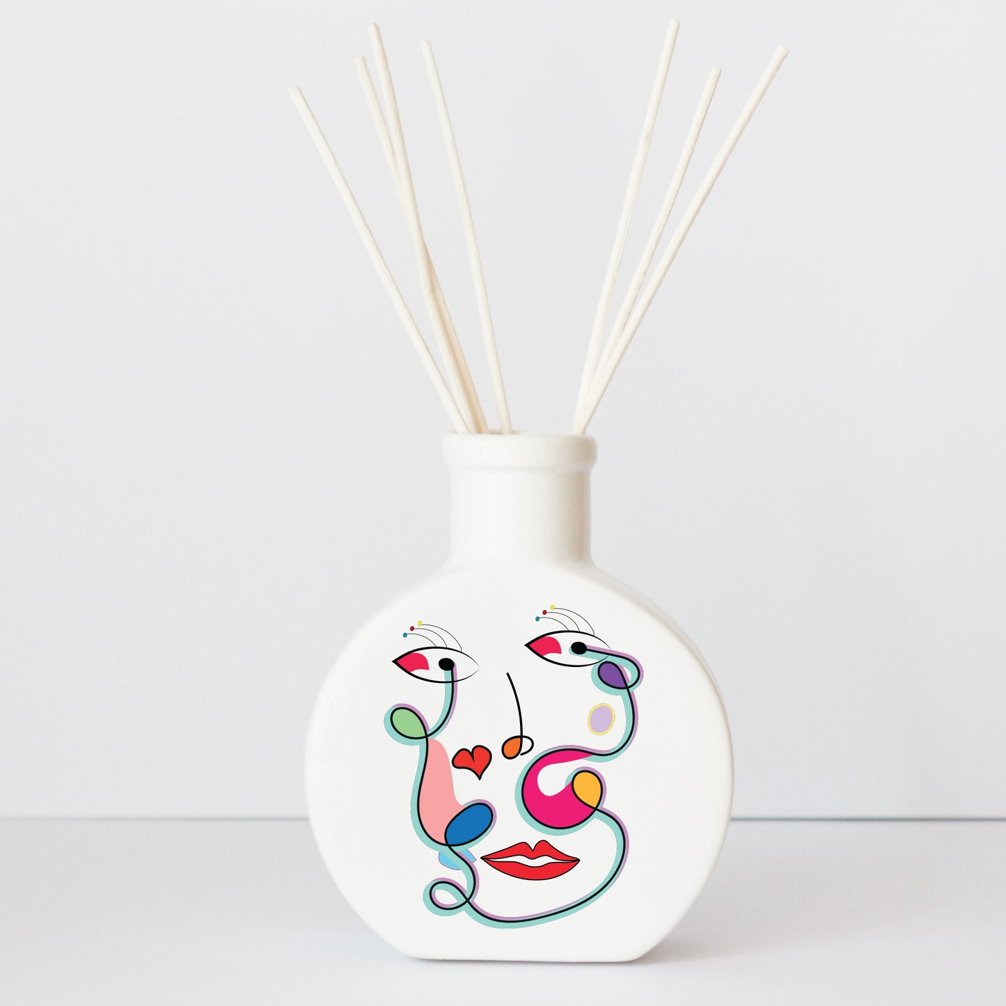 Profumatore in ceramica con grafica d’autore “Linee di profumo"