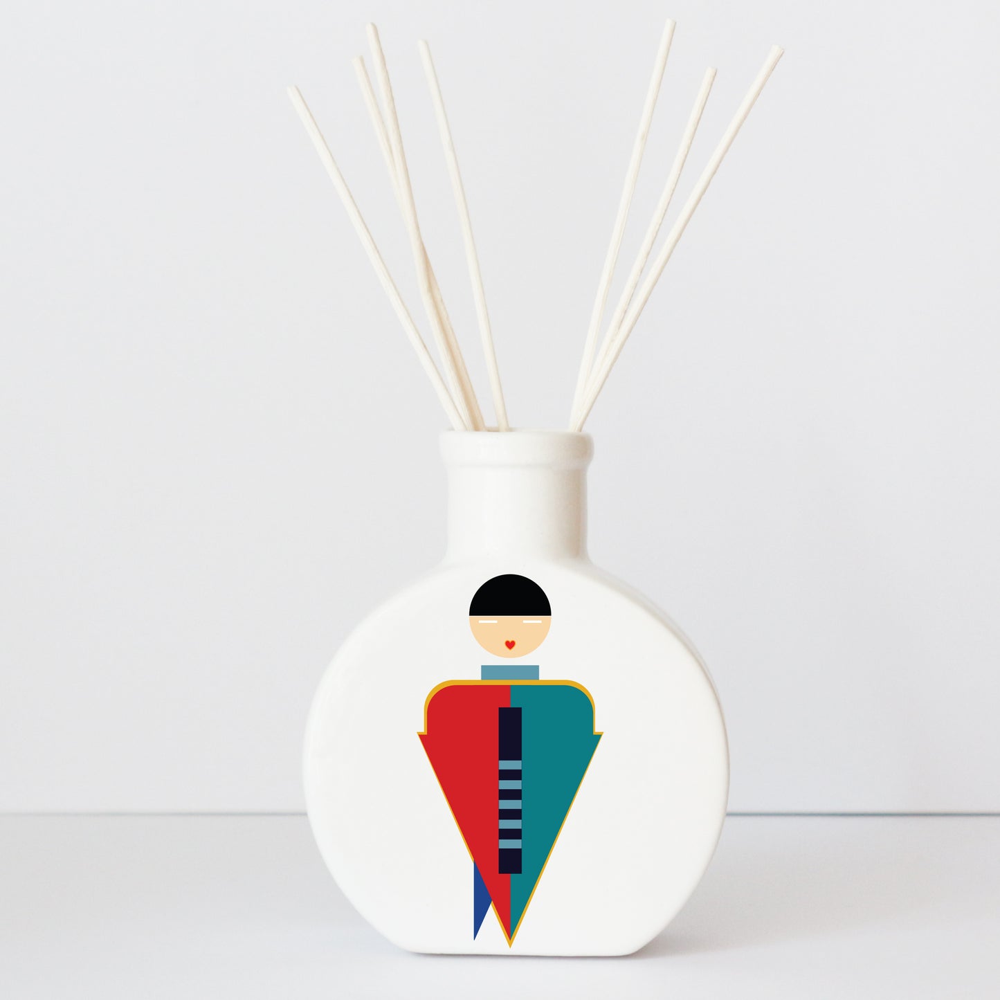 Profumatore in ceramica con grafica d’autore “Cavaliere"