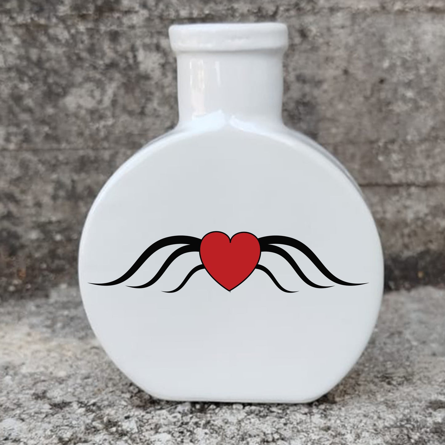 Profumatore in ceramica con grafica d’autore "Cuore ragno"