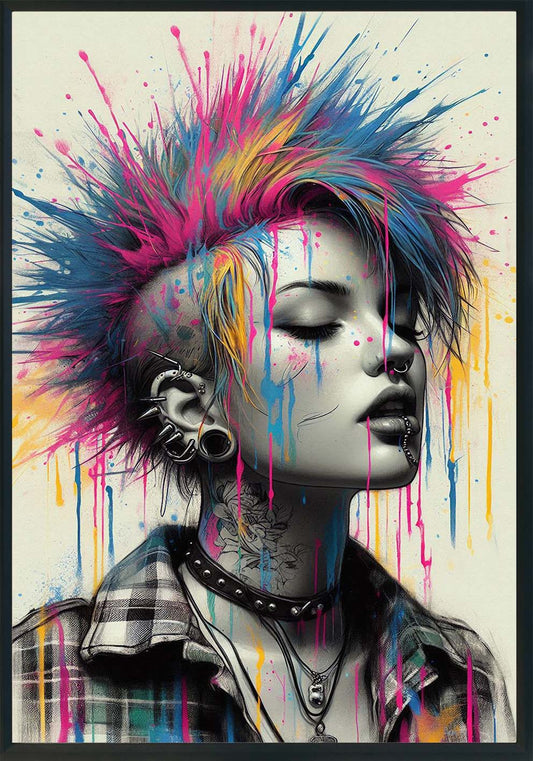 Spirito punk Quadro e poster d'autore CodD189