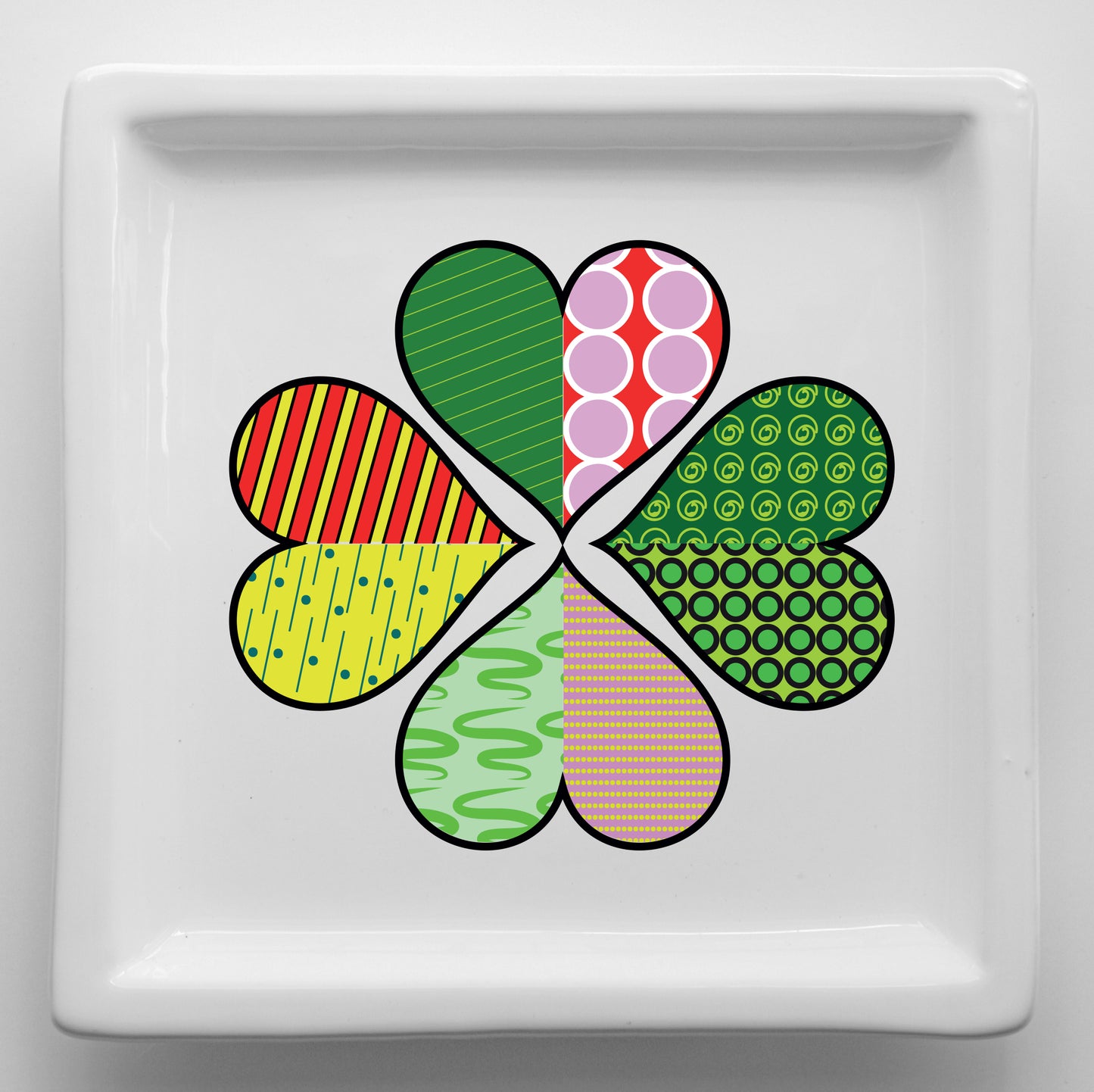 Vassoi in Ceramica Made in Italy – Svuotatasche Artigianali con Grafica d’Autore Cod6