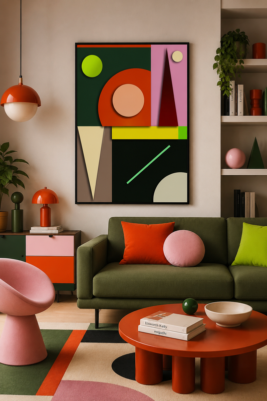 Abstractum poster d'autore