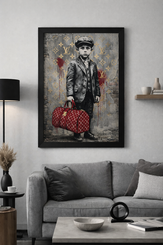 Street Luxury Boy – Poster Urban Art– Stampa su Tela ccodD642