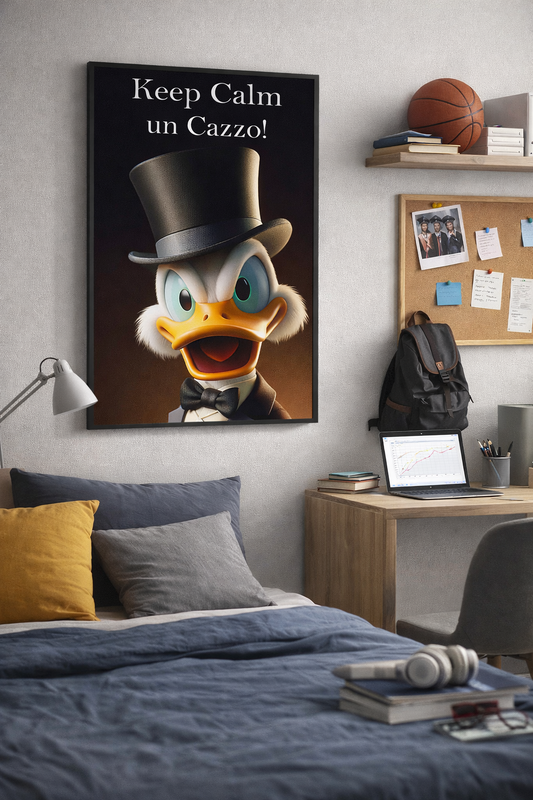 Keep Calm – Poster Pop Ironico-Stampa su Tela codD749