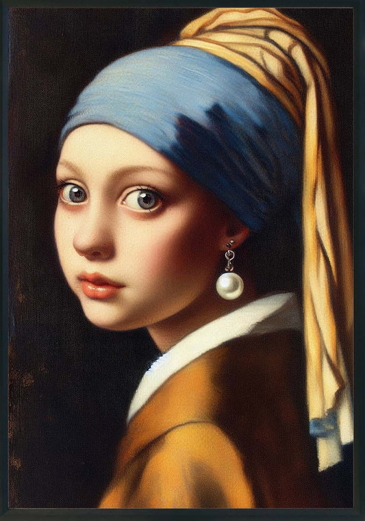 Ragazza contemporanea Quadro e poster d'autore CodD186