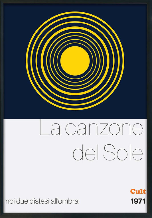 Canzone del sole poster d'autore CodG23