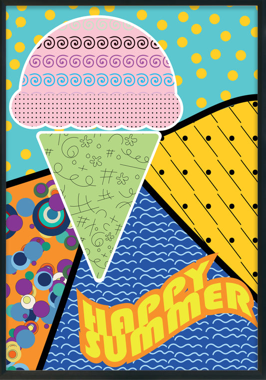 Happy Summer poster d'autore CodG71