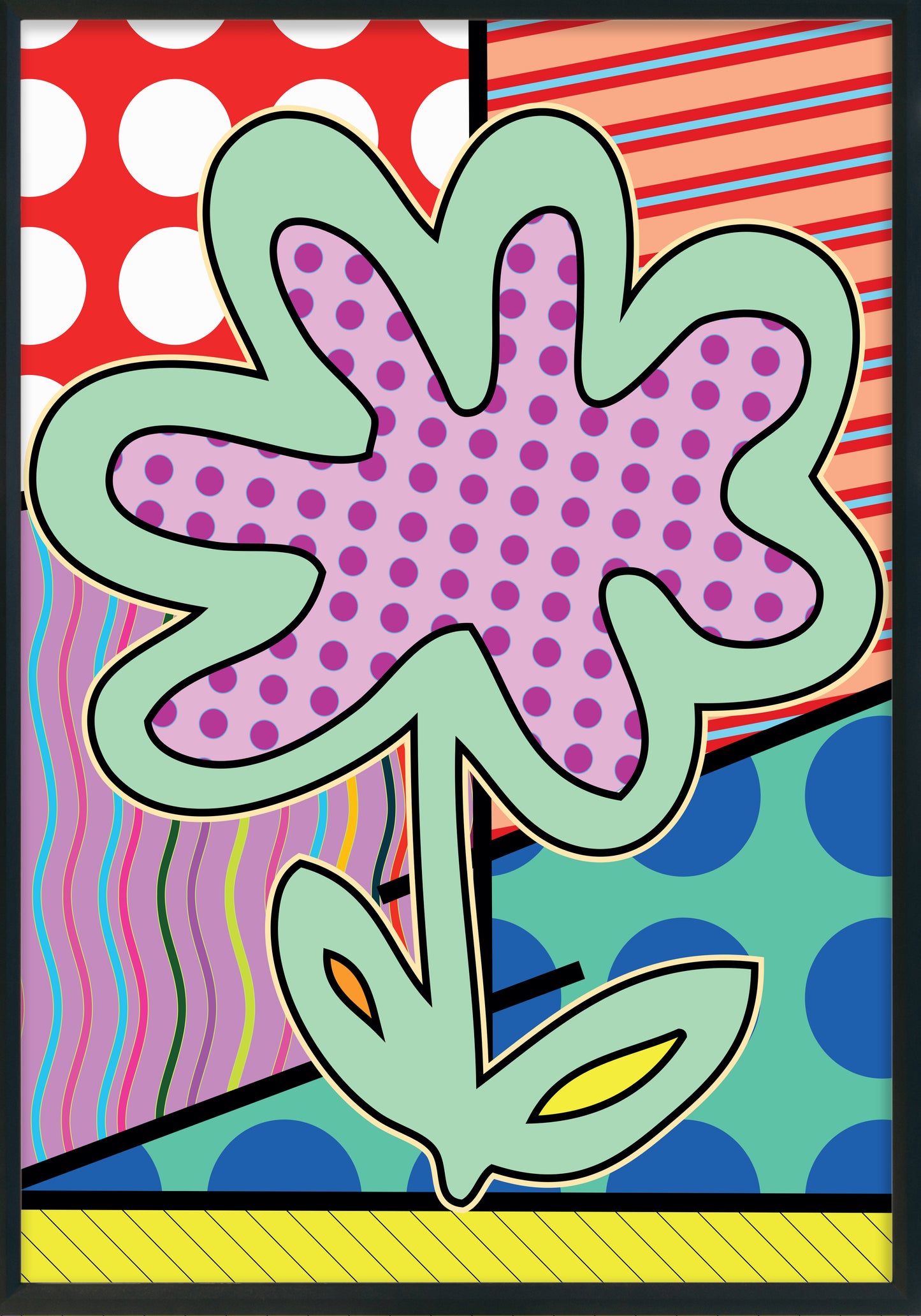 the pop flower poster d'autore CodG80