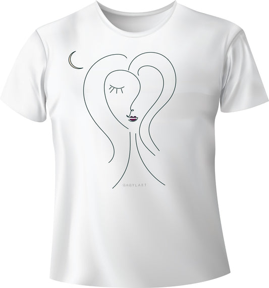 Dream T-shirt girocollo bianca manica corta