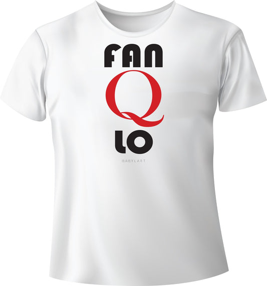 Fan T-shirt girocollo bianca manica corta