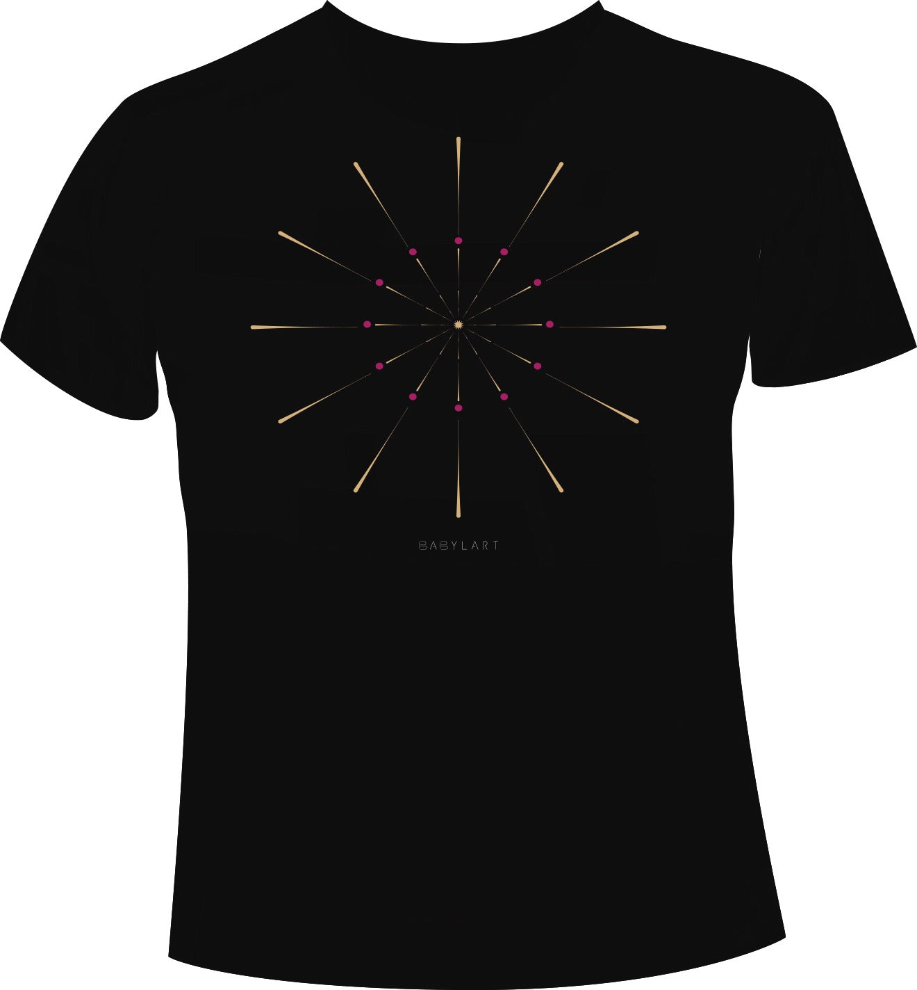 Fireworks T-shirt girocollo nera manica corta