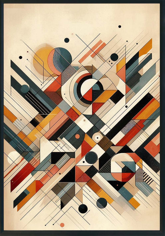 Geometrie in movimento Quadro e poster d'autore CodD179