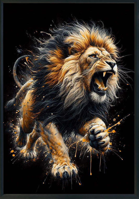 Il ruggito Quadro e poster d'autore CodD178