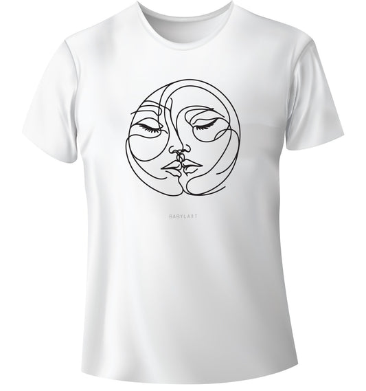 Incontro T-shirt girocollo bianca manica corta