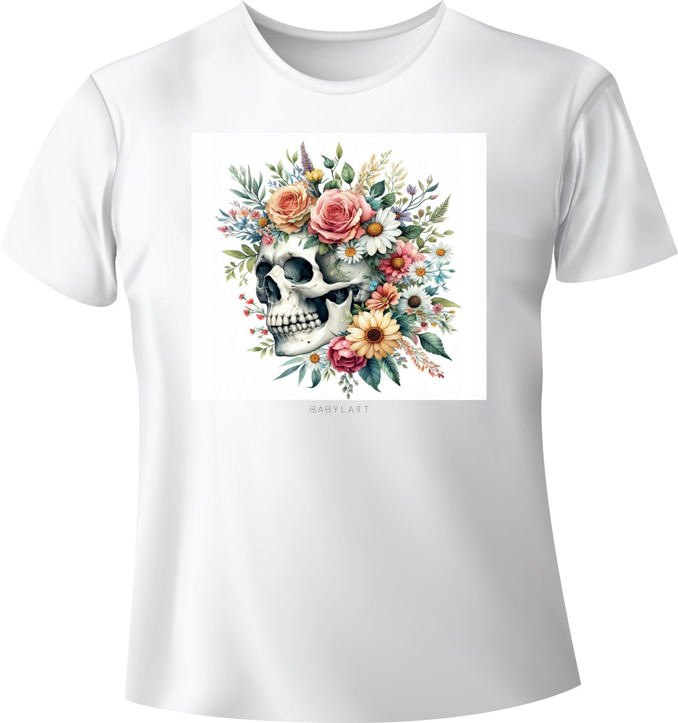 Living death T-shirt girocollo bianca manica corta