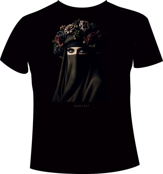 Lucrezia T-shirt girocollo nera manica corta